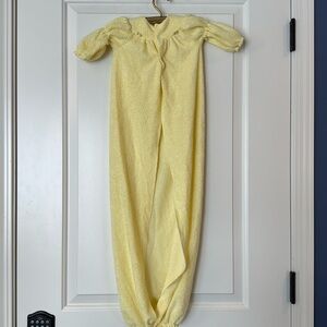 Baby Bliss size 6 months vintage baby night gown yellow